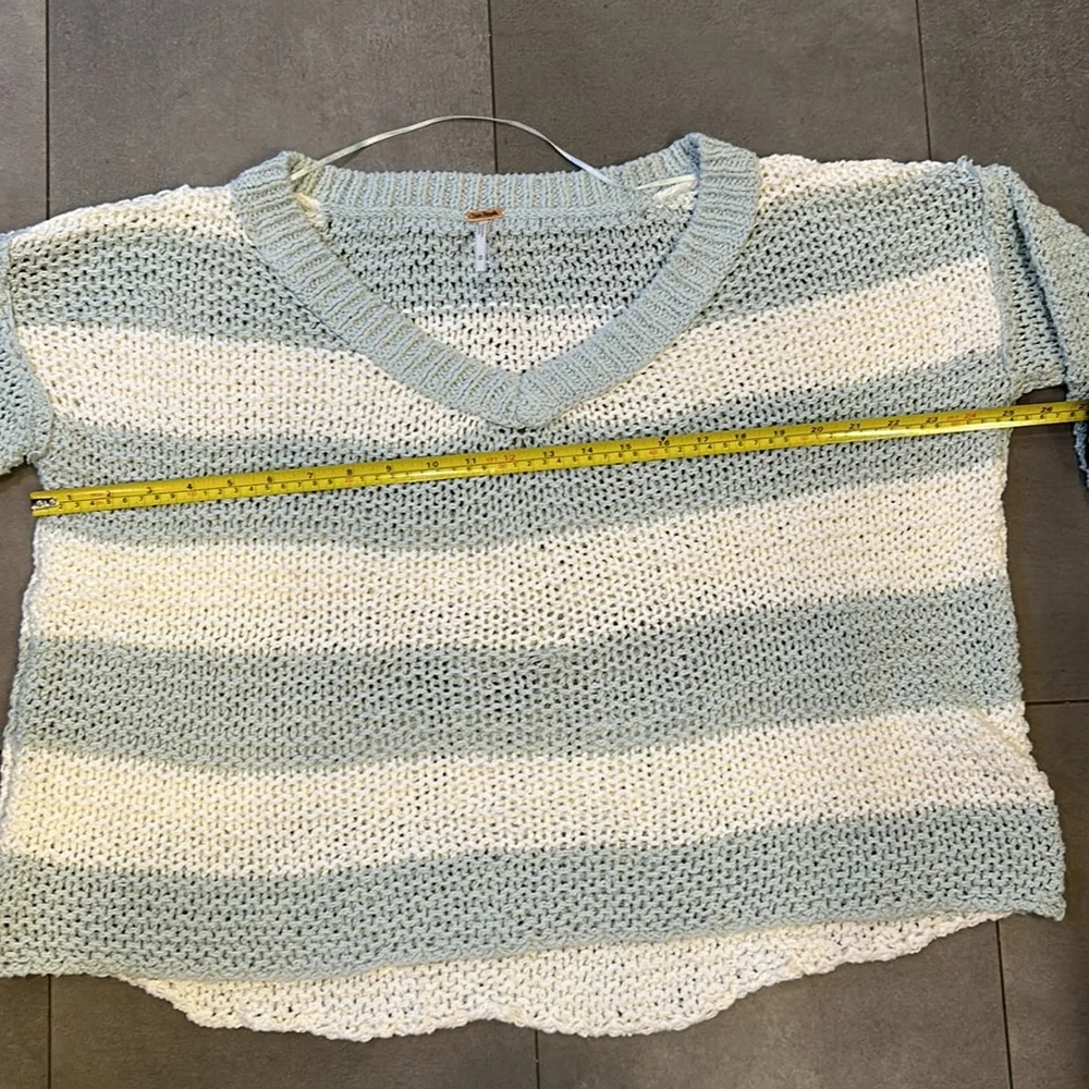 Free People Loose Fitting Crocheted Sweater